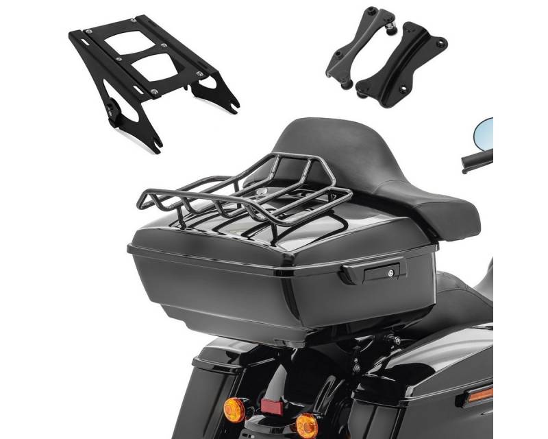 Craftride Reisetasche Set Topcase King NLB mit Gepäckgitter + Rückpolster und Topcaseträger von Craftride