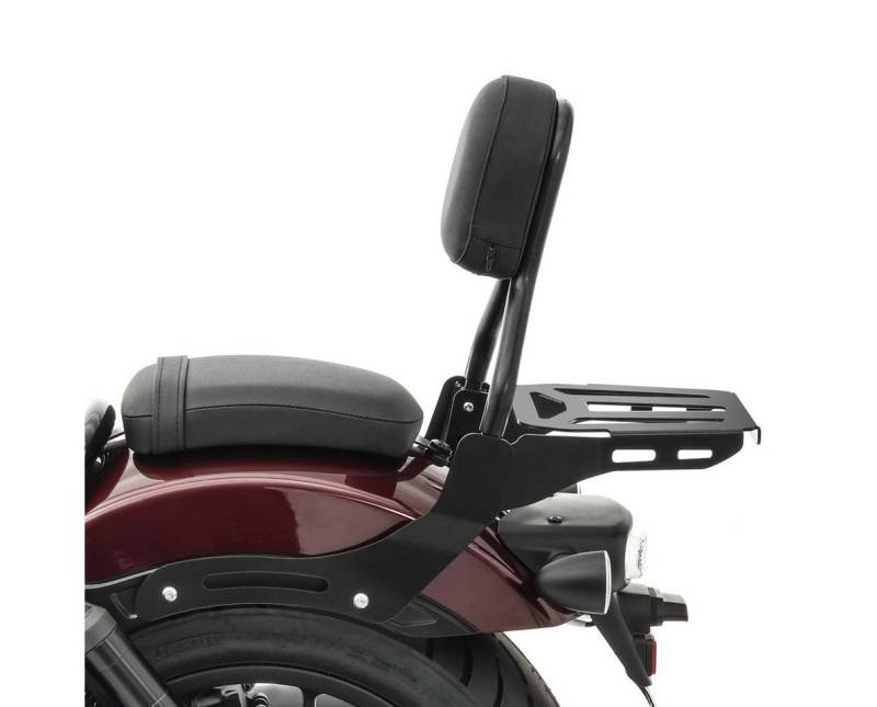 Craftride Reisetasche Sissy Bar CL3 für Honda Rebel 1100 21-25 mit Gepäckträger schwarz von Craftride