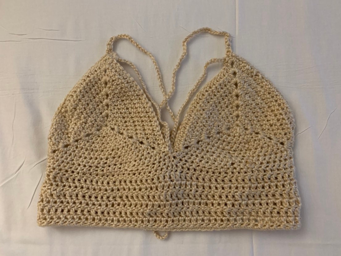 Gehäkeltes Bh Top Handgemachte Acryl Sommermode von CraftsByFabiana