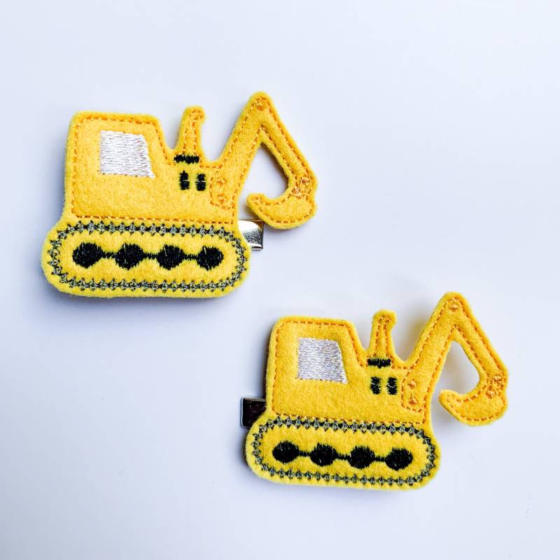 Bagger Haarspangen von CraftsSewSweet