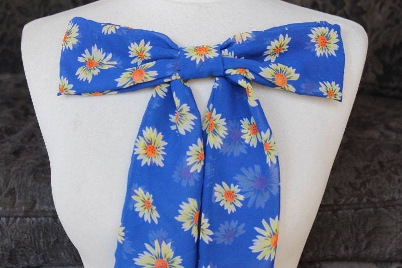 Chiffon Schleife Applikation Mit Gelben Blumen Print Chiffon Schleife Applikation Mit Gelben Blumen Print von CraftsWarehouseHub