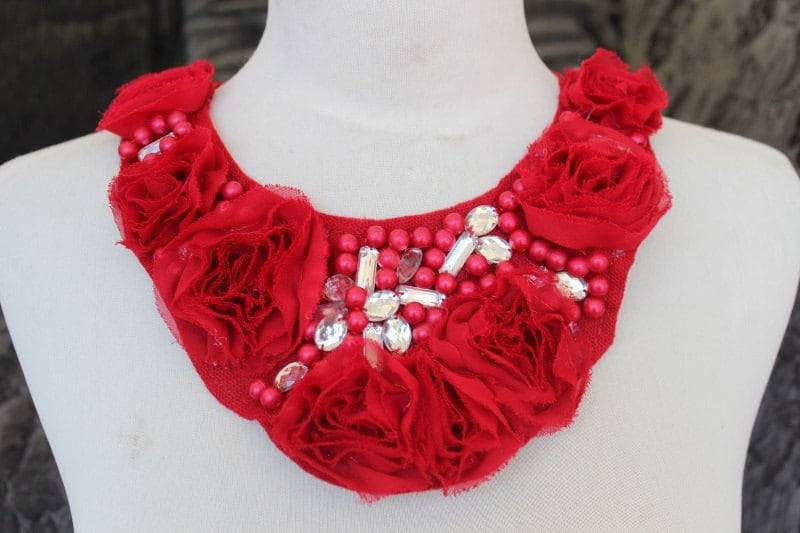 Niedlich Bestickt Und Perlen Applique Chiffon Blumen Mit Strass Niedlich Bestickt Und Perlen Applique Chiffon Blumen Mit Strass von CraftsWarehouseHub
