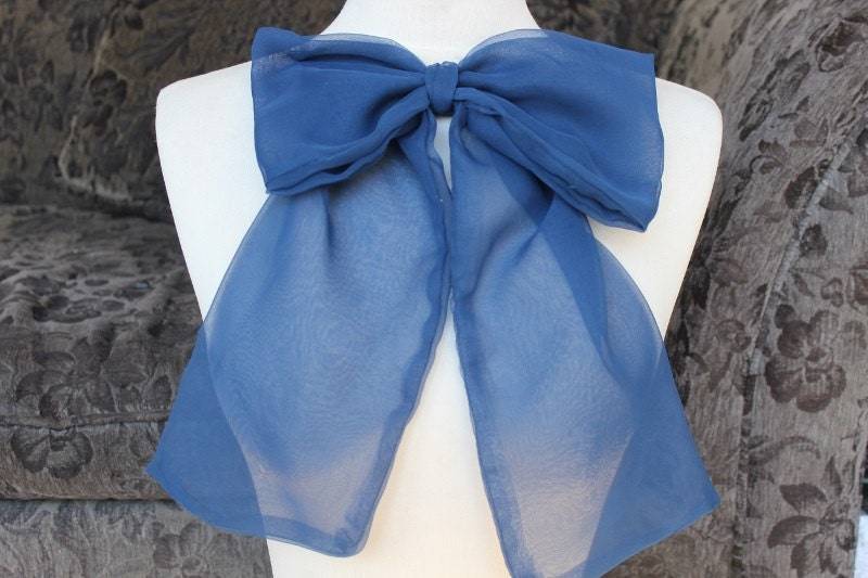 Niedliche Chiffonschleife Blau von CraftsWarehouseHub