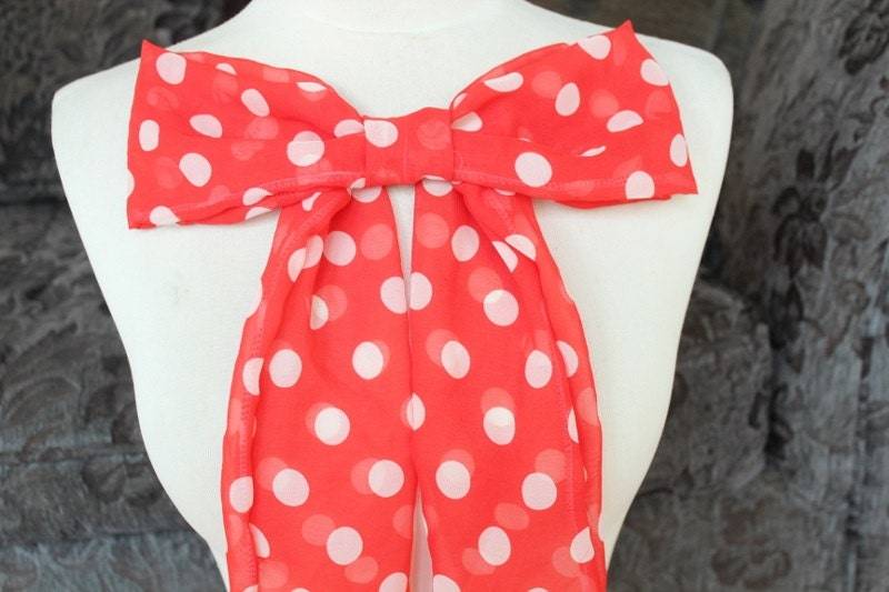 Süße Chiffon Schleife Mit Polka Dot Print von CraftsWarehouseHub