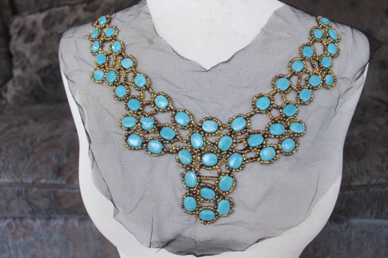 Süße Gestickte Und Perlenbesetzte Applikation, 1 Stück von CraftsWarehouseHub