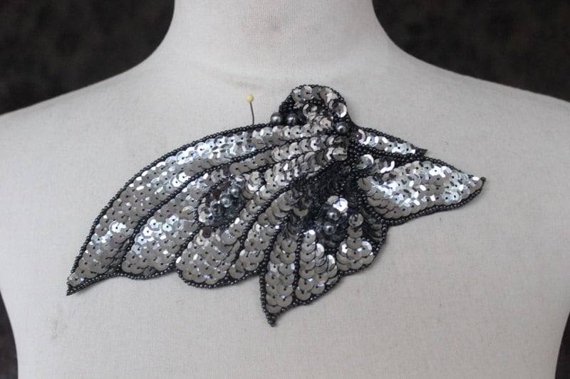 Süße Perlen Und Gestickte Applikationen Mit Sequenz 1 Stück Angebot 7 1/2 Zoll Lang 4 1/4 Breit von CraftsWarehouseHub