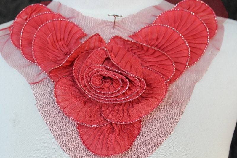 Süße Rüschen Blume Applique 1 Stücke Angebot Süße Rüschen Blume Applique 1 Stücke Angebot von CraftsWarehouseHub