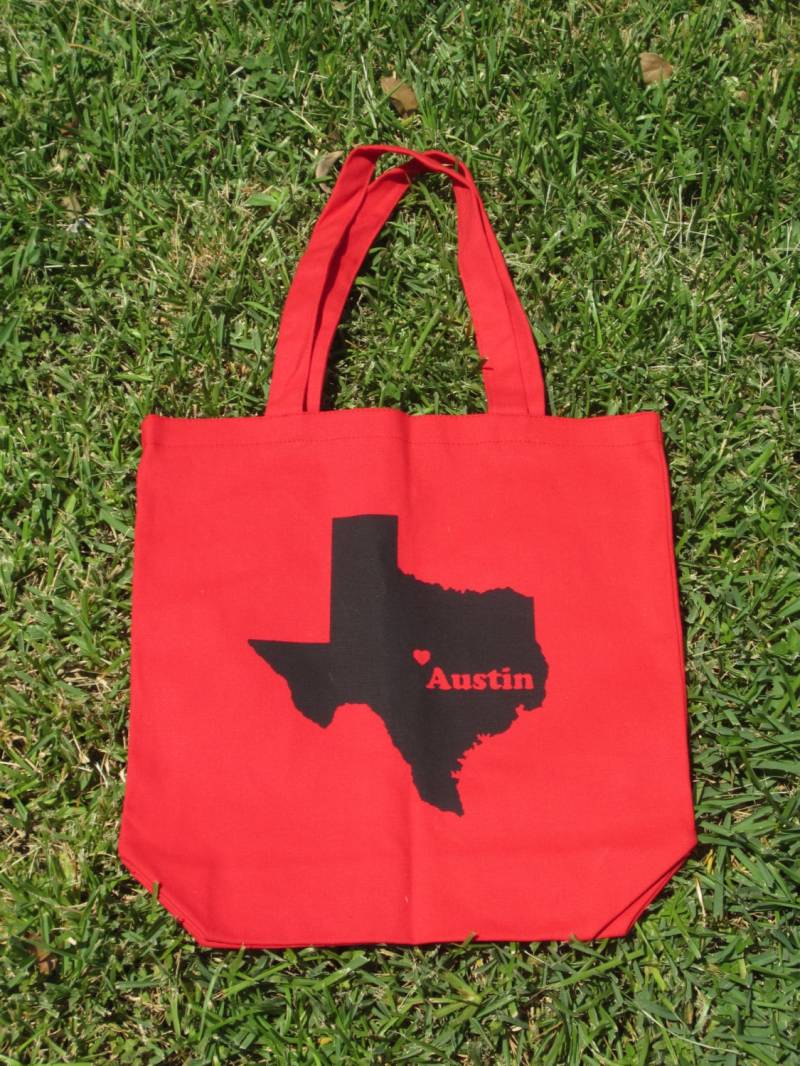 Austin Texas Und Forever Canvas Tragetasche von CraftsbyCasaverde