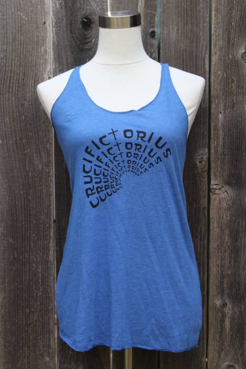 Crucifictorious Racerback Tanktop von CraftsbyCasaverde
