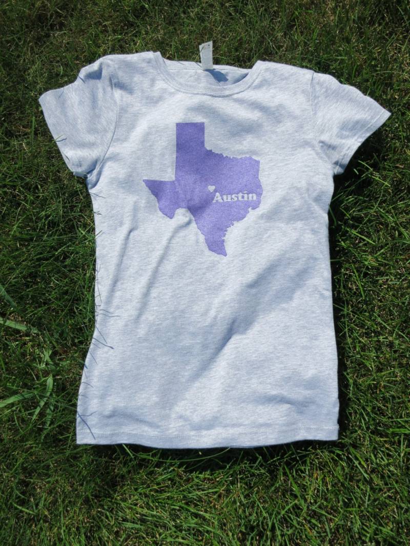 Mädchens Austin Texas Screenprinted Shirt von CraftsbyCasaverde