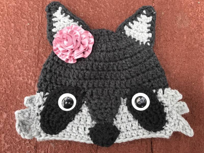 Gehäkelte Waschbärmütze | Säuglings-Erwachsenen-Größen Gehäkelte Waschbärmütze | Säuglings-Erwachsenen-Größen von CraftsbyTine