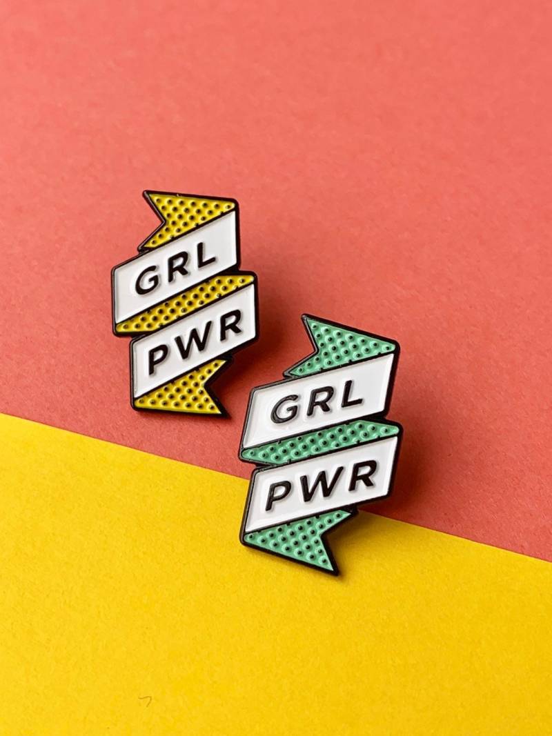 Grl Pwr Besties Duo Hard Enamel Pin Abzeichen, Behalte Eins Für Dich Und Teile Mit Deiner Bestie von CraftyCactusCompany