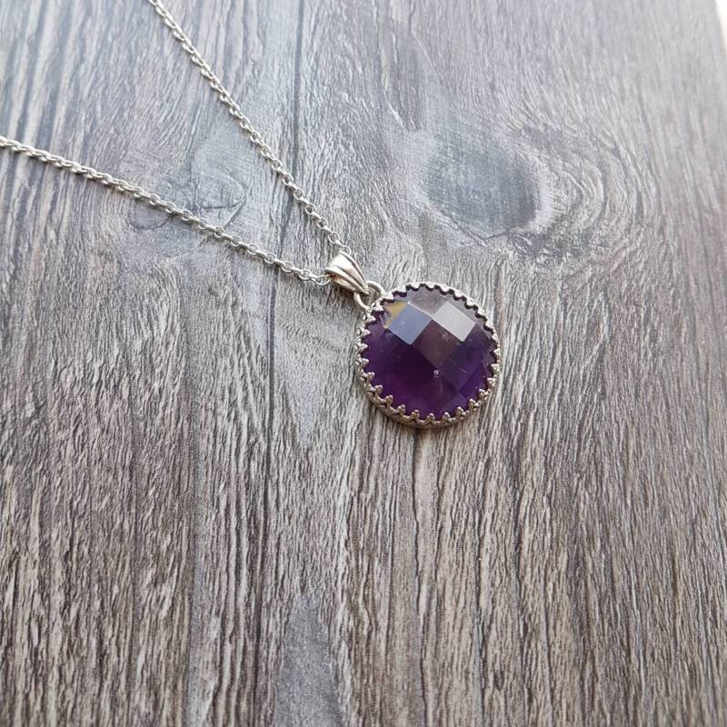 Amethyst Sterling Silber Anhänger Und Kette Amethyst Sterling Silber Anhänger Und Kette von CraftyCatsJewellery