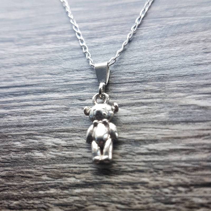 Teddybär-Anhänger Aus Sterlingsilber 3D Charm Teddybär-Anhänger Aus Sterlingsilber 3D Charm von CraftyCatsJewellery
