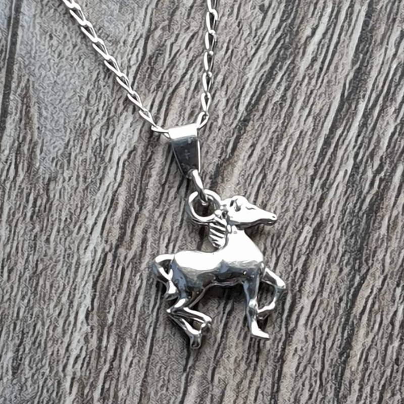 sterling Silber Anhänger in Silberoptik von CraftyCatsJewellery