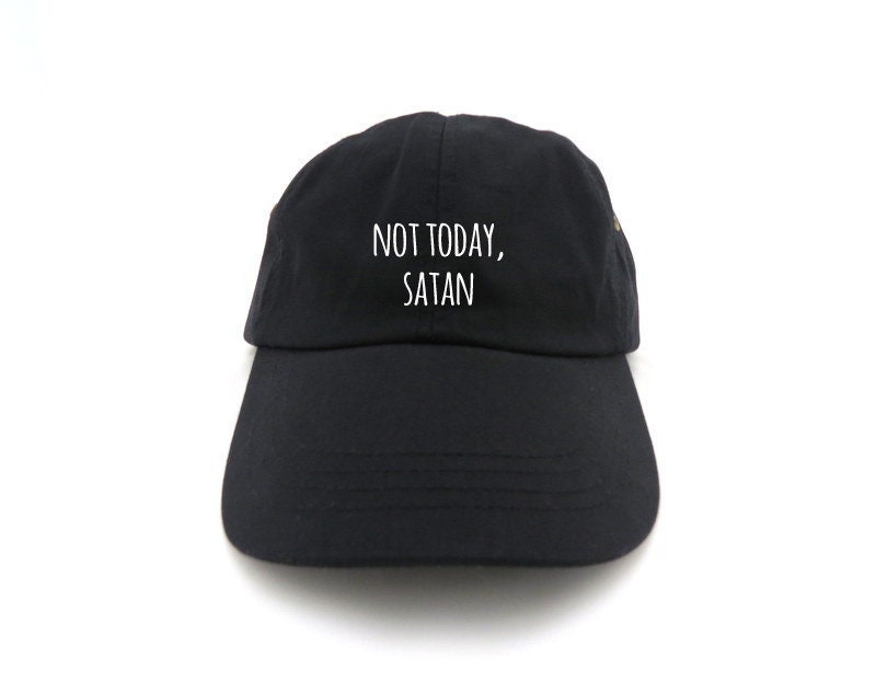 Nicht Heute Satan Dad Hat - Lustige Baumwoll Baseball Cap von CraftyCleopatra