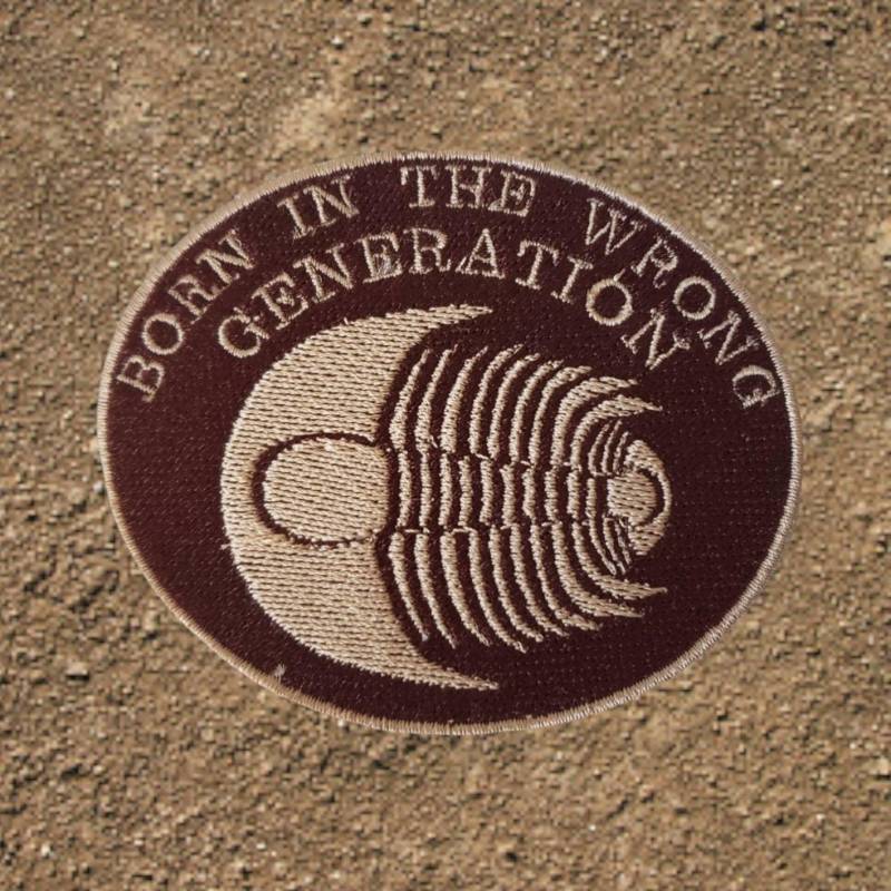 Geboren in Der Falschen Generation - Trilobit Fossil Aufnäher/Patch von CraftyCrowShoppe