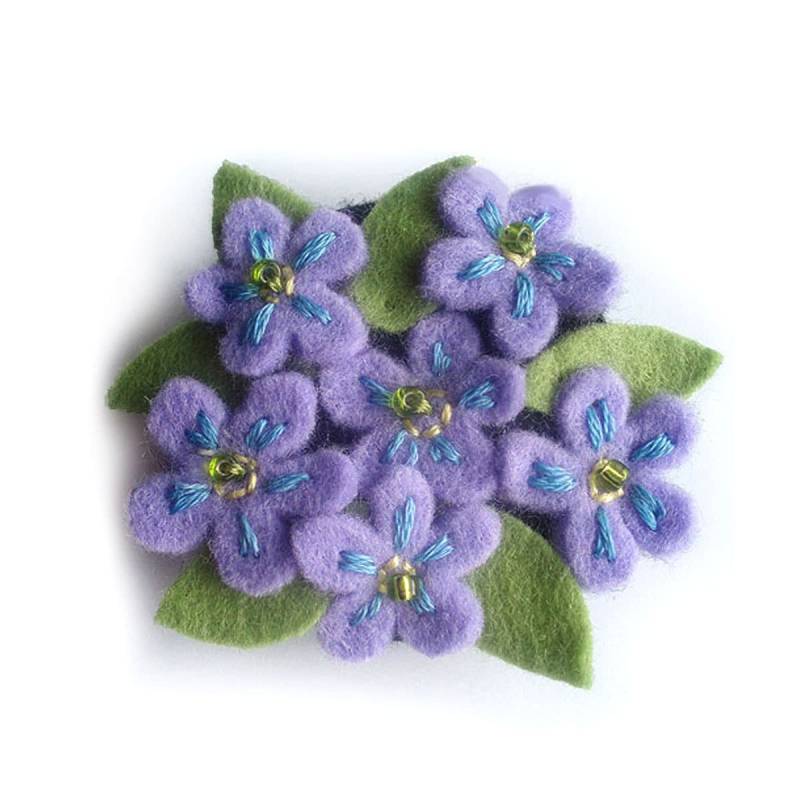 Vergissmeinnicht Brosche, Gestickte Filz Frühlingsblumen Pin, Einzigartiges Geschenk Für Mutter Vergissmeinnicht Brosche, Gestickte Filz Frühlingsblumen Pin, Einzigartiges Geschenk Für Mutter von CraftyJoDesigns