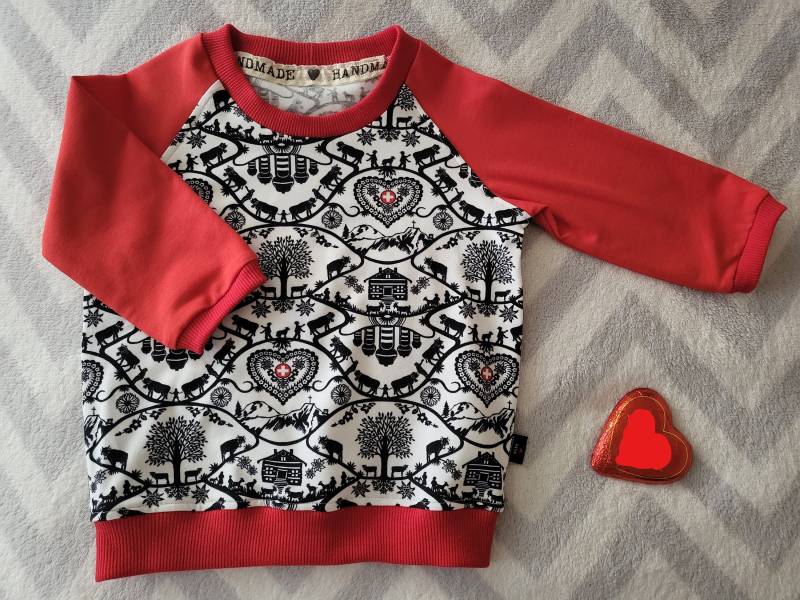 Schweizer Alpen Baby Handgemachter Pullover/Kinderpullover Schweiz Mädchenkleidung Jungenkleidung von ValaisVogue