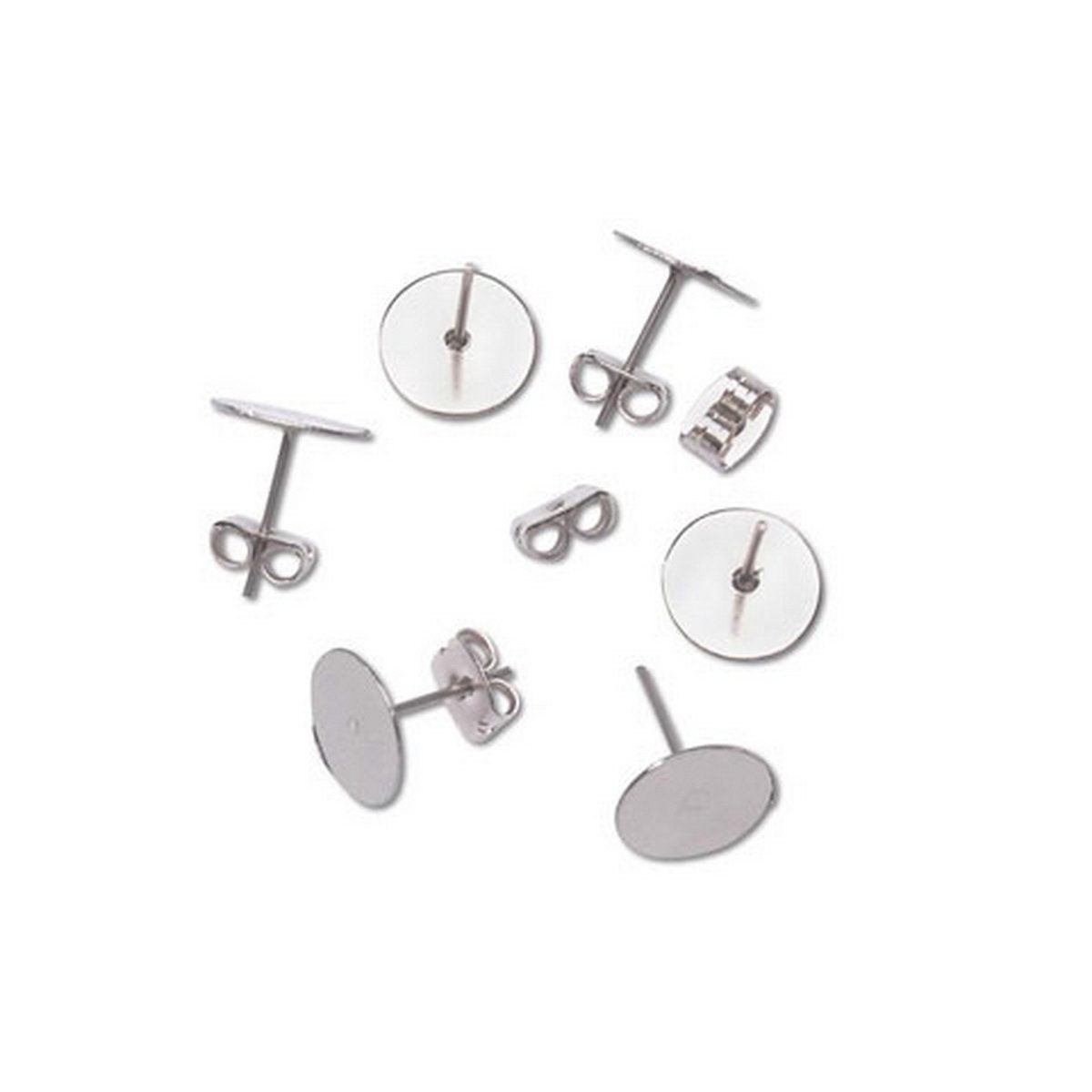 Flache Ohrstecker Mit Butterfly-Verschluss - Stahl 10mm 1880-45 Flache Ohrstecker Mit Butterfly-Verschluss - Stahl 10mm 1880-45 von CraftyNotionsStore