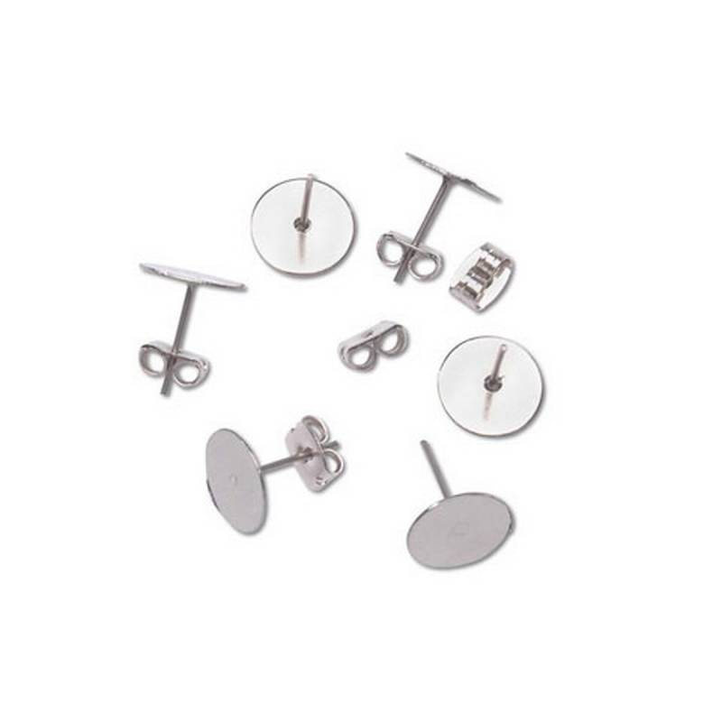 Flache Ohrstecker Mit Butterfly-Verschluss - Stahl 10mm 1880-45 Flache Ohrstecker Mit Butterfly-Verschluss - Stahl 10mm 1880-45 von CraftyNotionsStore