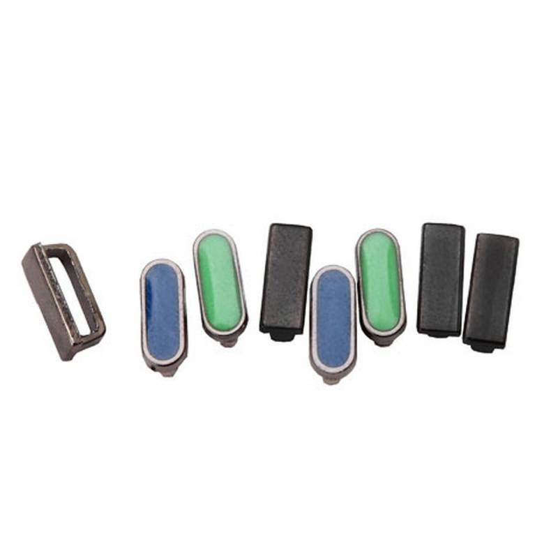 Hämatit Spacer Schieber - Blau/Minze/Hämatit Mix 8 Stück Hämatit Spacer Schieber - Blau/Minze/Hämatit Mix 8 Stück von CraftyNotionsStore