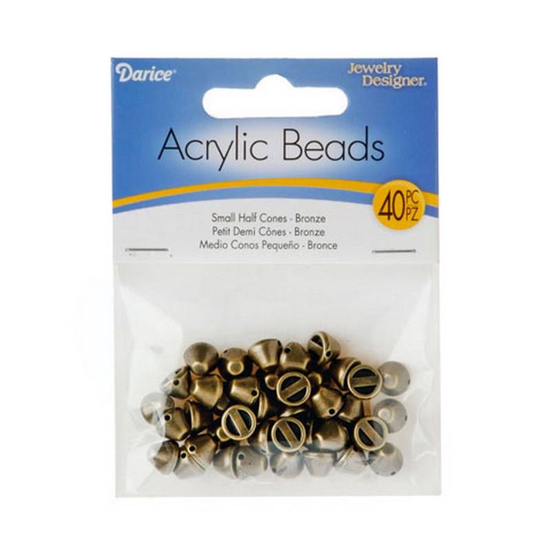 Kleine Halbe Kegel Perlen - Bronze Acryl 40 Stück-1999-6209 Kleine Halbe Kegel Perlen - Bronze Acryl 40 Stück-1999-6209 von CraftyNotionsStore