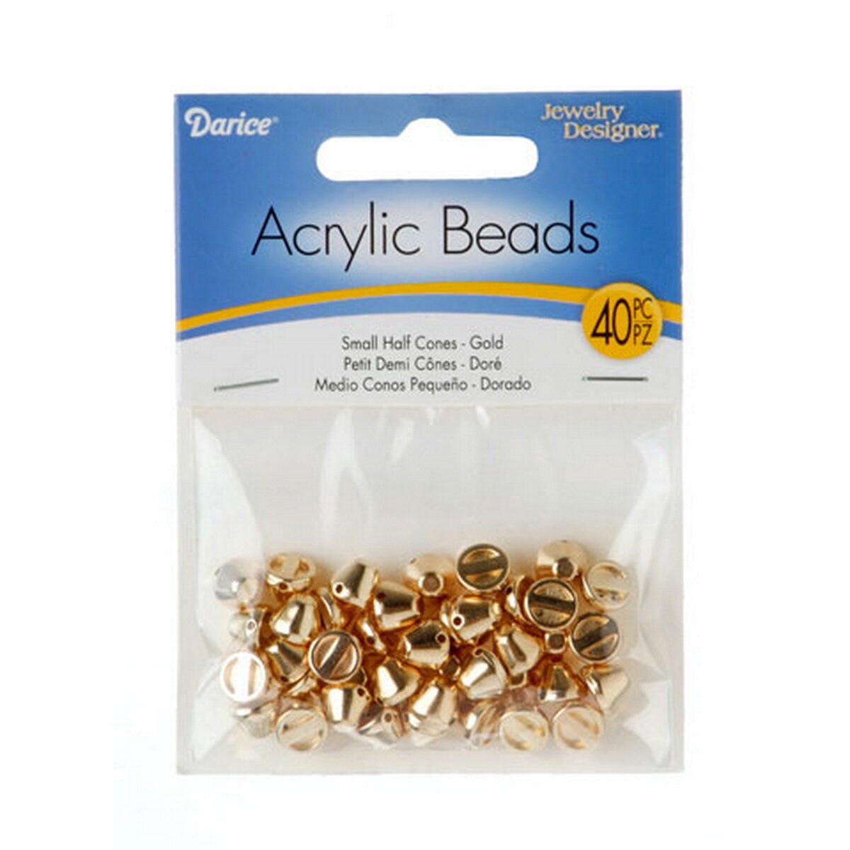 Kleine Halbe Kegel Perlen - Rose Gold Acryl 40 Stück 1999-6207 Kleine Halbe Kegel Perlen - Rose Gold Acryl 40 Stück 1999-6207 von CraftyNotionsStore