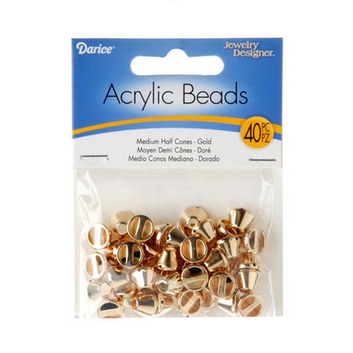 Mittlere Hälfte Kegel Perlen - Gold Acryl 40 Stück 1999-6201 Mittlere Hälfte Kegel Perlen - Gold Acryl 40 Stück 1999-6201 von CraftyNotionsStore