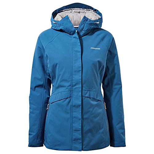 Craghoppers Damen Caldbeck Thermic Regenjacke, Yale Blue, 40 von Craghoppers