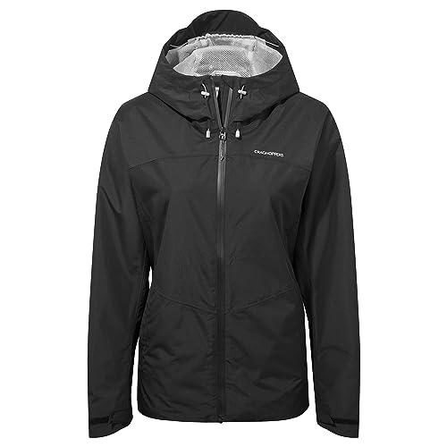 Craghoppers Damen Loretta wasserdichte Jacke, Schwarz, 38 von Craghoppers