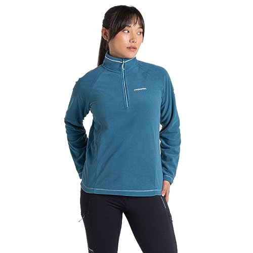 Craghoppers Damen Miska Vi Half Zip Fleece, Tay Blue, 34 von Craghoppers