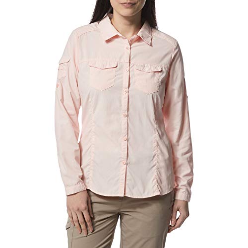 Craghoppers Damen Nl ADV Ls Hemd, Seashellpink, 18 von Craghoppers