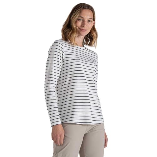 Craghoppers Damen NosiLife Akona Longsleeve, blue navy stripe, S Craghoppers Damen NosiLife Akona Longsleeve, blue navy stripe, S von Craghoppers