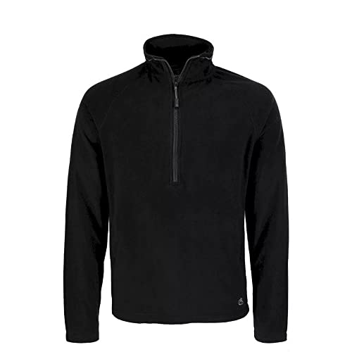 Craghoppers Herren Expert Corey 200 Fleece mit halbem Reißverschluss Fleecejacke, Schwarz, L von Craghoppers