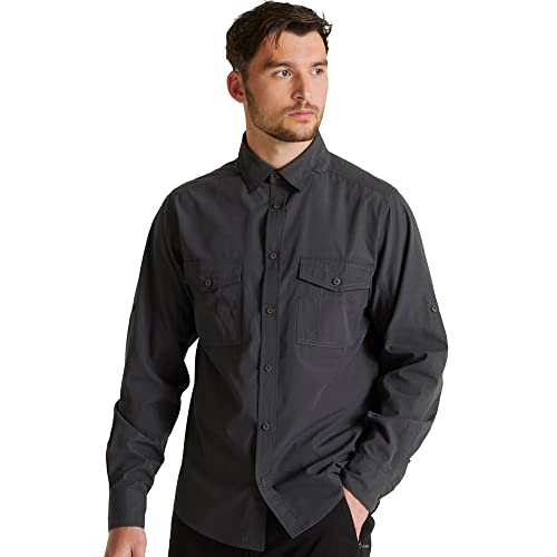 Craghoppers Herren Expert Kiwi L/S Shirt Hemd mit Button-Down-Kragen, Carbon Grey, M von Craghoppers