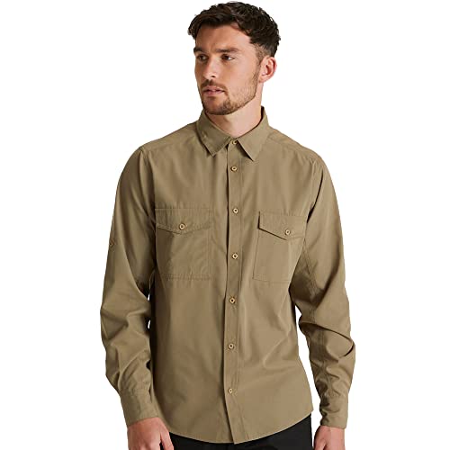 Craghoppers Herren Expert Kiwi L/S Shirt Hemd mit Button-Down-Kragen, Pebble, XXL von Craghoppers