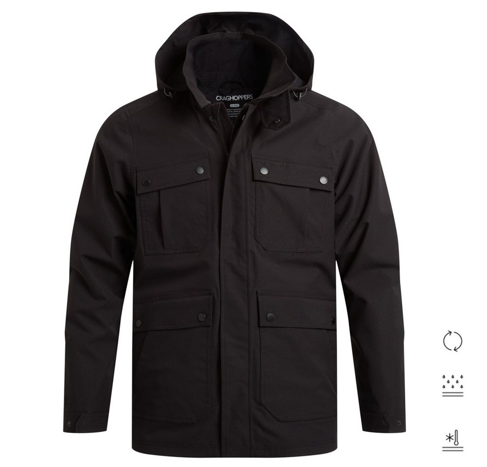 Craghoppers Hardshelljacke Craghoppers - Sandarac Jacket - Herren Regenjacke Casual, schwarz von Craghoppers