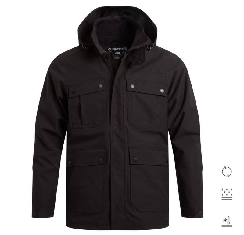 Craghoppers Hardshelljacke Craghoppers - Sandarac Jacket - Herren Regenjacke Casual, schwarz Craghoppers Hardshelljacke Craghoppers - Sandarac Jacket - Herren Regenjacke Casual, schwarz von Craghoppers