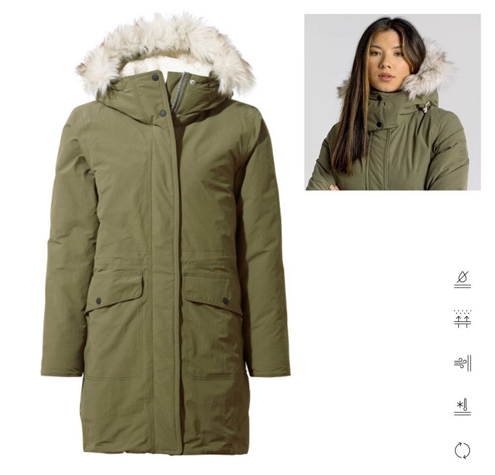 Craghoppers Hardshelljacke Craghoppers - warme, wasserdichte Damen Winterjacke Lundale, olive von Craghoppers