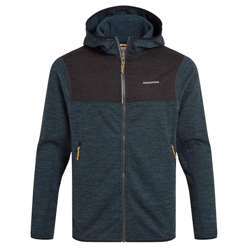 Craghoppers Herren Mens Travos Hooded Jacket Fleece Pullover, Blue Stone, XL Craghoppers Herren Mens Travos Hooded Jacket Fleece Pullover, Blue Stone, XL von Craghoppers