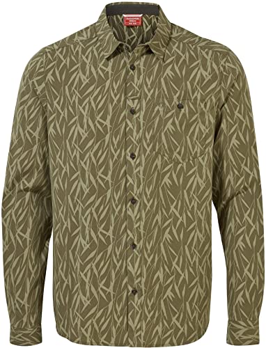 Craghoppers Herren NosiLife Pinyon Hemd, dkmoss Print, XL von Craghoppers