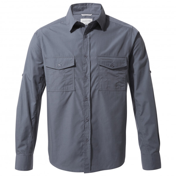 Craghoppers - Kiwi L/S Shirt - Hemd Gr L grau/blau von Craghoppers