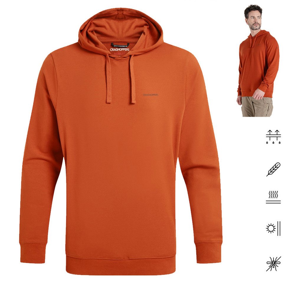 Craghoppers Langarmshirt Craghoppers - NosiLife Stretch Kapuzen Hoodie NL Tagus, orange von Craghoppers