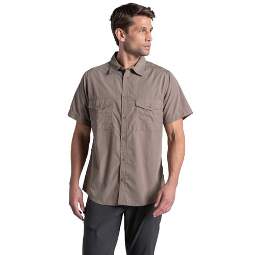 Craghoppers Men's Kiwi II SS Shirts, Pebble, L von Craghoppers