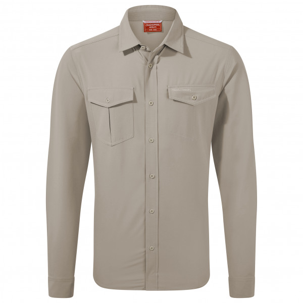 Craghoppers - NosiLife Eiger L/S Shirt - Hemd Gr S grau/beige von Craghoppers