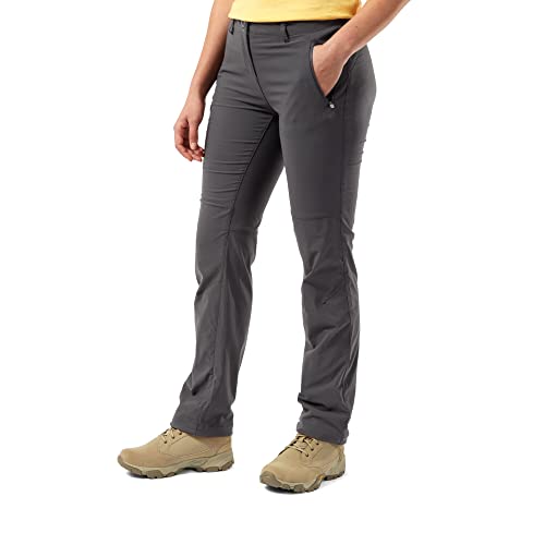 Craghoppers NosiLife Pro II Hose Damen - Regular Version - Outdoorhose mit Schutz vor Insekten, Charcoal, EU 44 (18 Long Leg) von Craghoppers