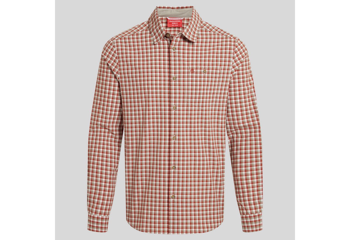 Craghoppers Outdoorhemd Craghoppers Herren NosiLife Nuoro Check Langarmhemd von Craghoppers