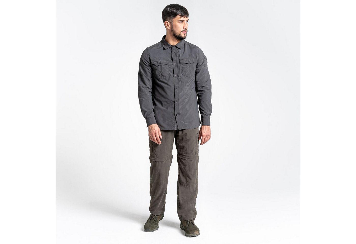 Craghoppers Skihose Craghoppers - NL Conv Herren Zip Outdoorhose NosiLife kurzgröße, grün von Craghoppers