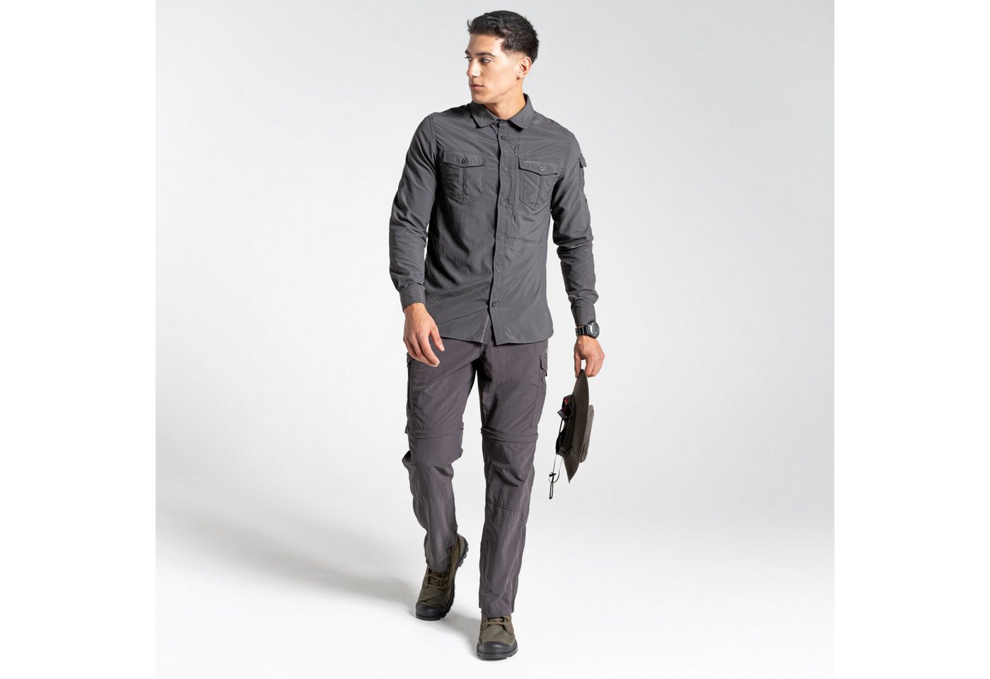 Craghoppers Skihose Craghoppers - NL Conv Herren Zip Outdoorhose mit NosiLife, dunkelgrau Craghoppers Skihose Craghoppers - NL Conv Herren Zip Outdoorhose mit NosiLife, dunkelgrau von Craghoppers